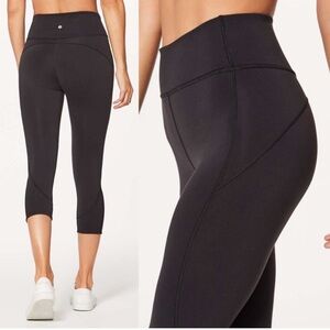 Lululemon In Movement Crop Everlux 19" Leggings Black